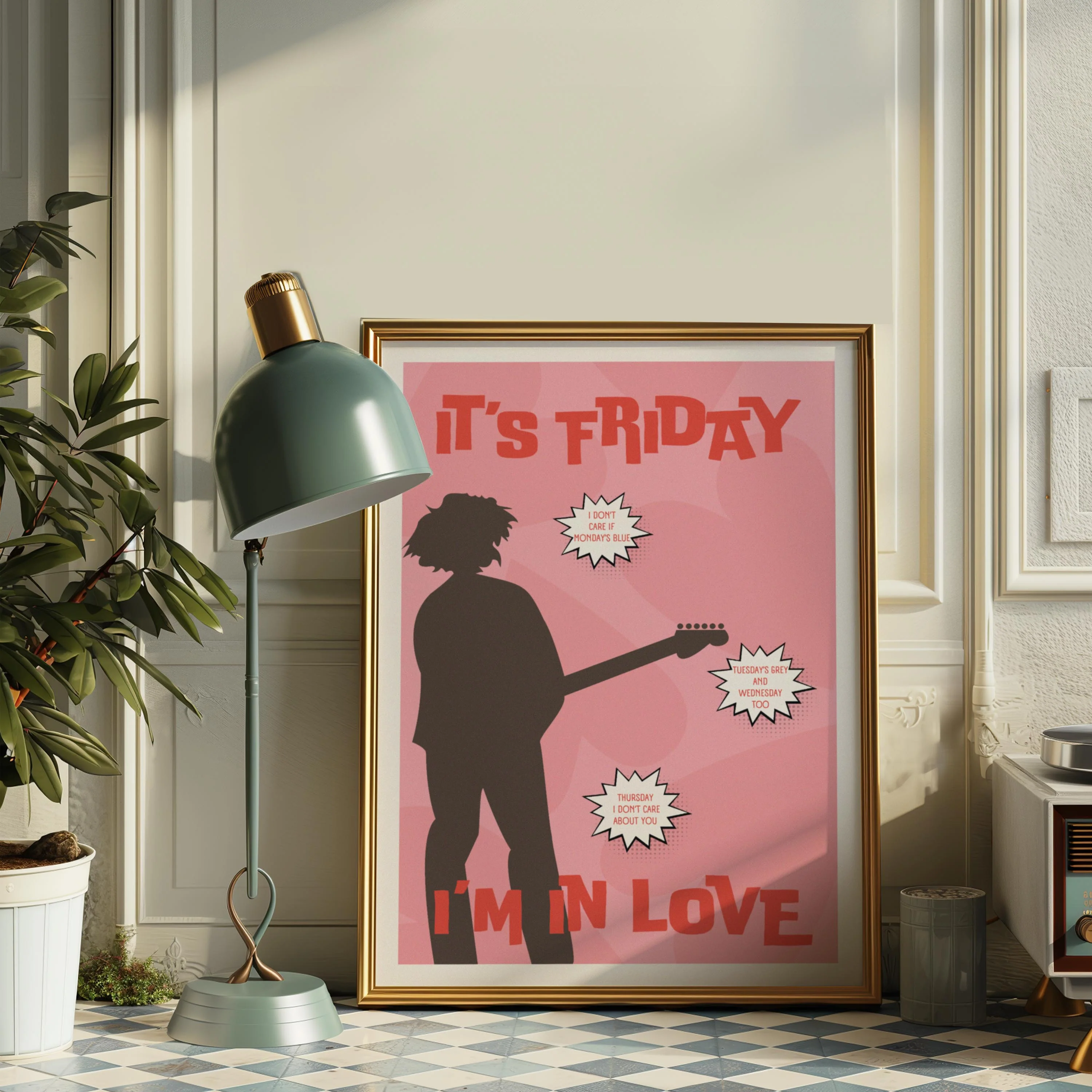 Friday I'm In Love Song Lyric Poster - Image 5