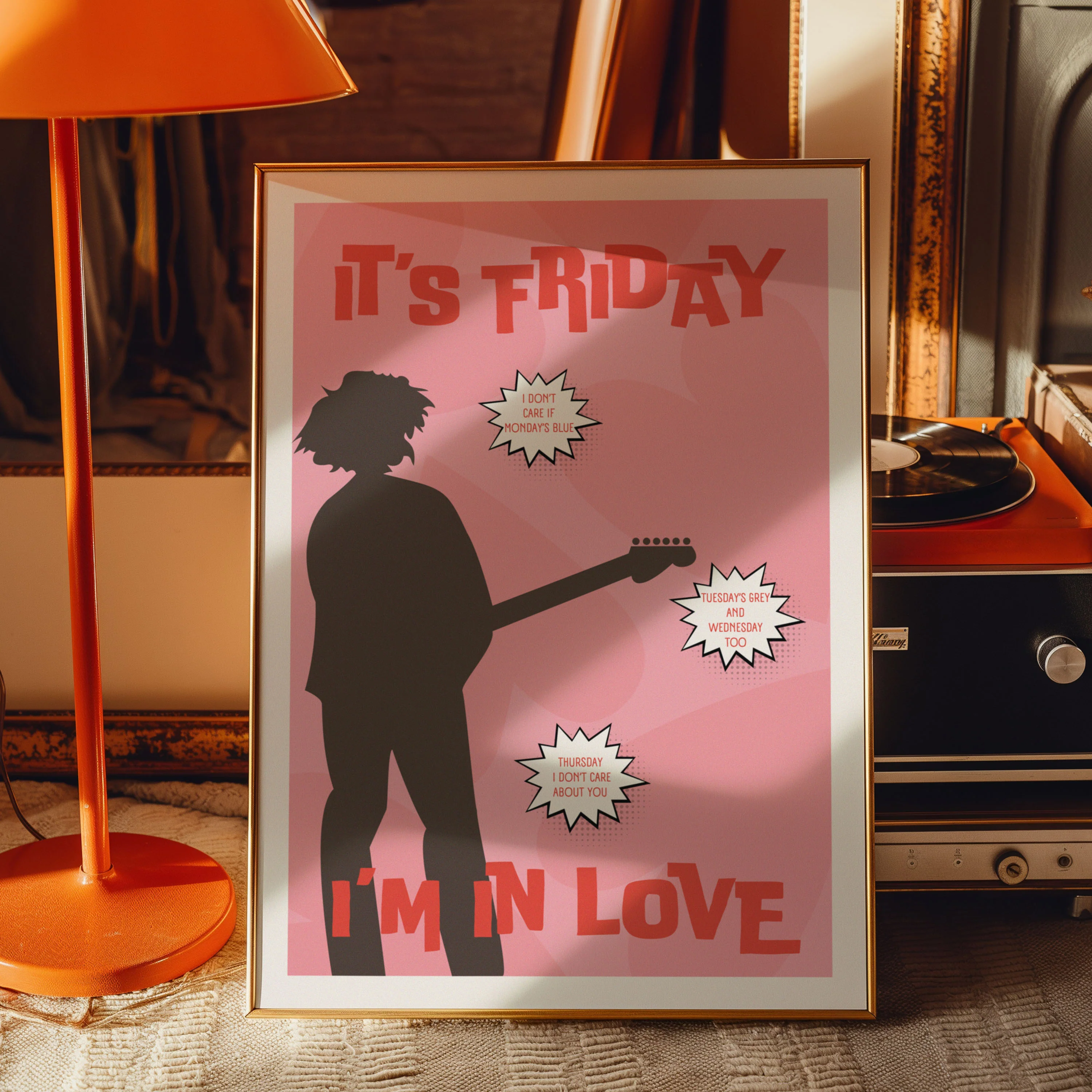 Friday I'm In Love Song Lyric Poster - Image 6