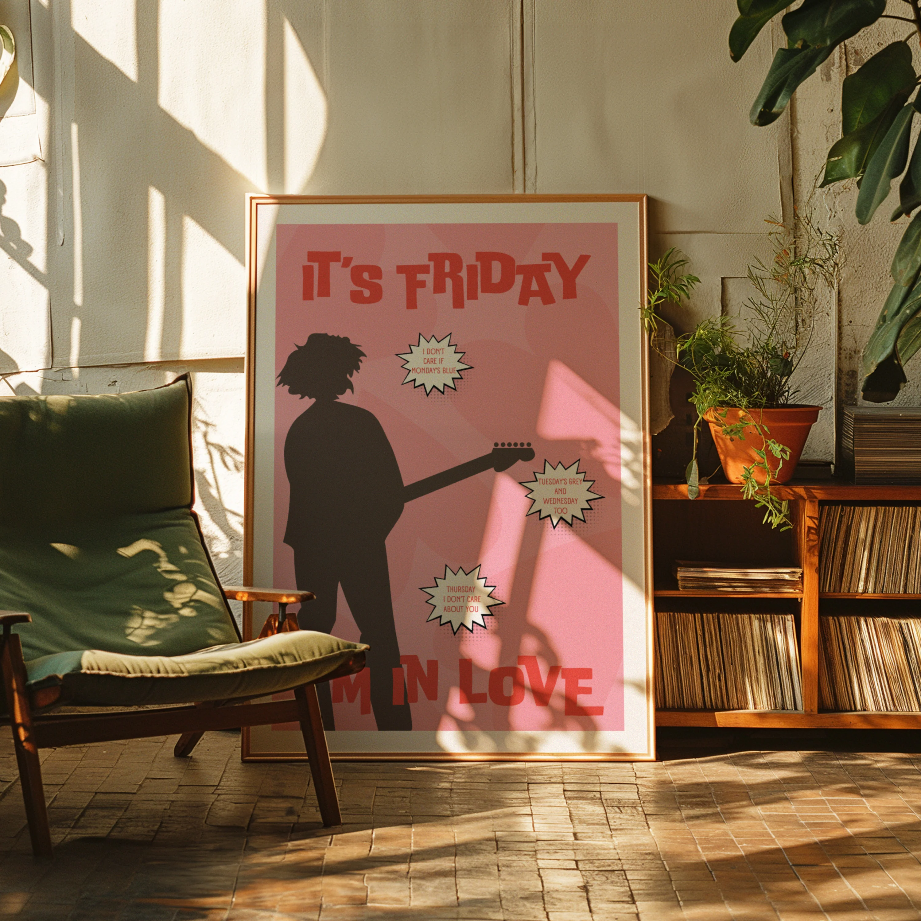 Friday I'm In Love Song Lyric Poster - Image 8