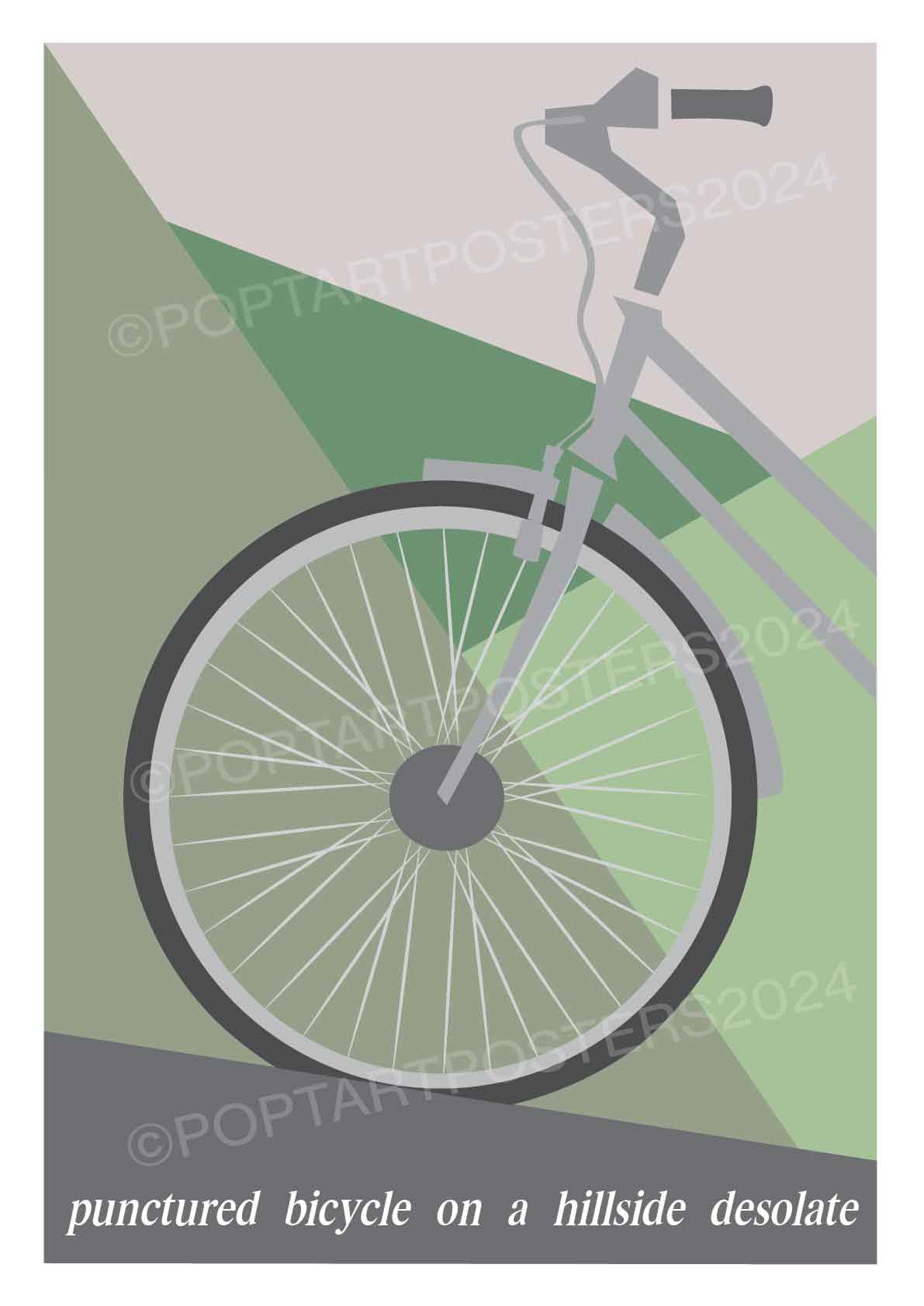 Punctured Bicycle Poster - Image 4